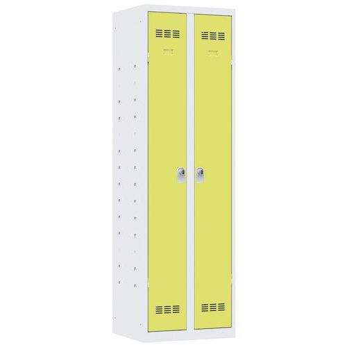 Vinco hegesztett többcélú szekrények, 2 rekesszel, 600 mm, forgóretesszel