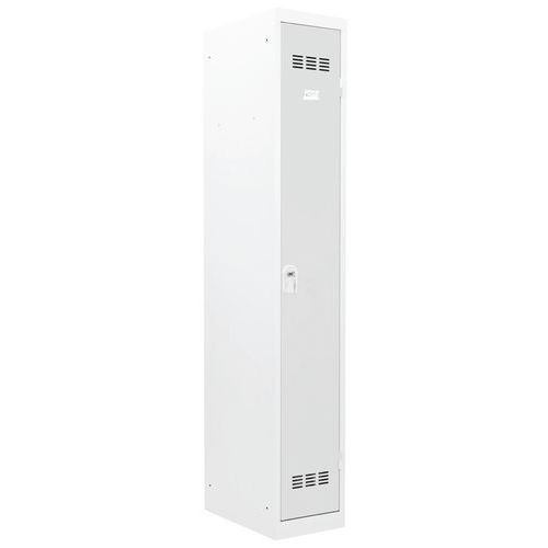 Vinco hegesztett öltözőszekrények válaszfallal, 1 rekesszel, 300 mm, hengerzárral Vinco hegesztett öltözőszekrények válaszfallal, 1 rekesszel, 300 mm, hengerzárral