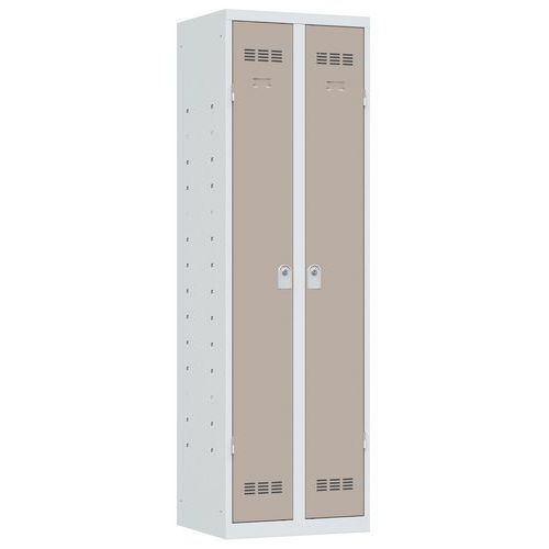 Vinco hegesztett többcélú szekrények, 2 rekesszel, 600 mm, hengerzárral