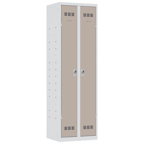 Vinco hegesztett többcélú szekrények, 2 rekesszel, 600 mm, forgóretesszel
