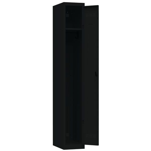 Vinco hegesztett öltözőszekrények, 1 rekesszel, 300 mm, forgóretesszel