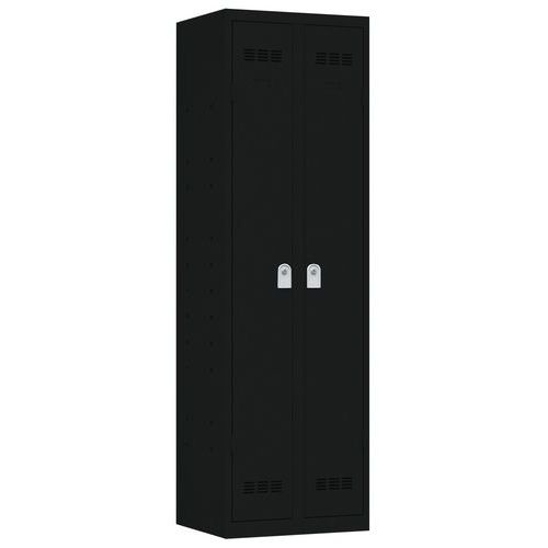 Vinco hegesztett többcélú szekrények, 2 rekesszel, 600 mm, hengerzárral