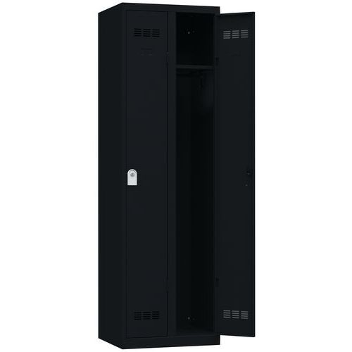 Vinco hegesztett öltözőszekrények, 2 rekesszel, 300 mm, hengerzárral