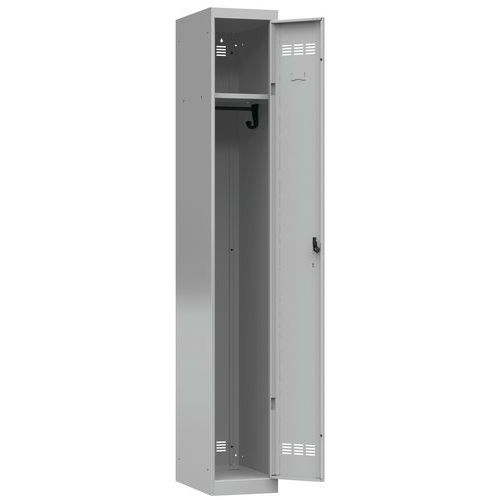 Vinco hegesztett öltözőszekrények, 1 rekesszel, 300 mm, forgóretesszel