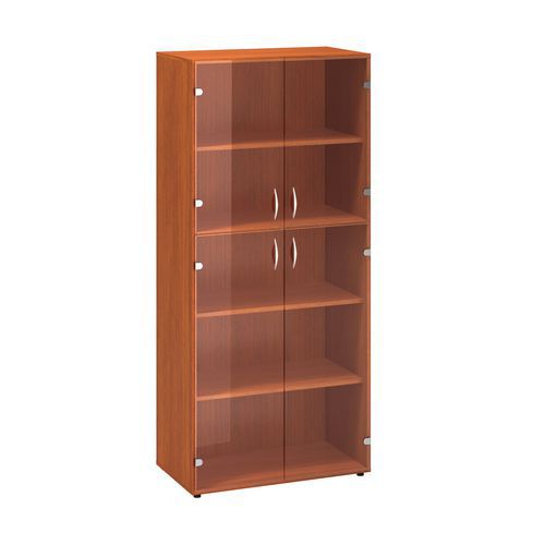 Alfa 500 magas, széles szekrények, 178 x 80 x 45,8 cm, üvegajtóval