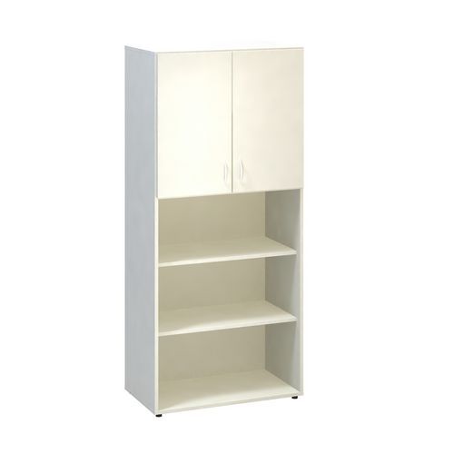 Alfa 500 magas, széles szekrény, 178 x 80 x 47 cm, nyitott polccal és ajtóval