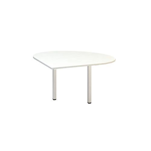 Alfa 200 asztal toldóelemek fehér lábazattal, 120 x 120 x 74,2 cm, csepp, jobbos kivitel