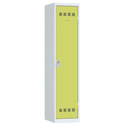 Vinco hegesztett öltözőszekrények válaszfallal, 1 rekesszel, 400 mm, hengerzárral Vinco hegesztett öltözőszekrények válaszfallal, 1 rekesszel, 400 mm, hengerzárral