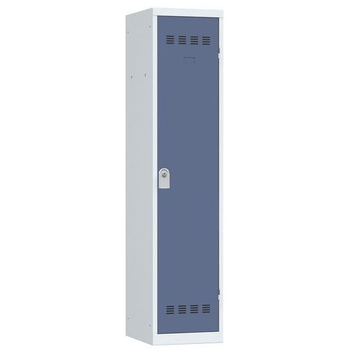 Vinco hegesztett öltözőszekrények válaszfallal, 1 rekesszel, 400 mm, hengerzárral Vinco hegesztett öltözőszekrények válaszfallal, 1 rekesszel, 400 mm, hengerzárral