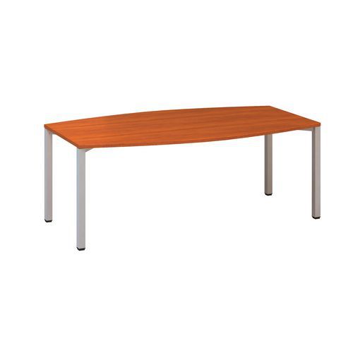 Alfa 420 konferenciaasztalok szürke lábazattal, 200 x 110 x 74,2 cm