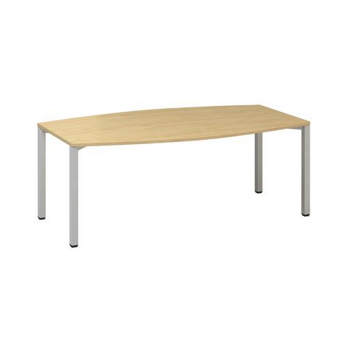 Alfa 420 konferenciaasztalok szürke lábazattal, 200 x 110 x 74,2 cm