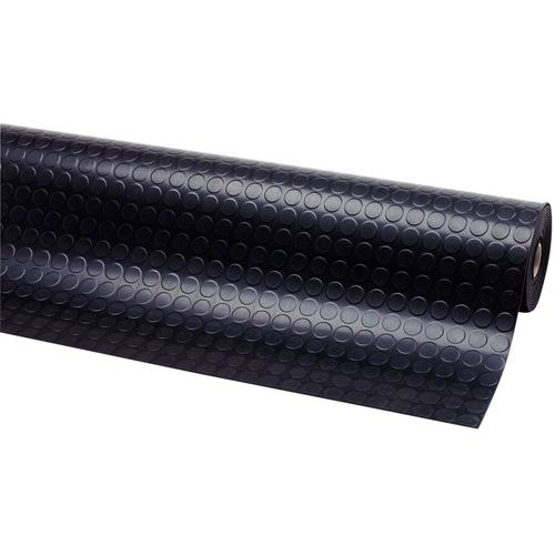 Dots 'n' Roll™ csúszásgátló szőnyegek filléres felülettel, fekete, szélesség 100 cm