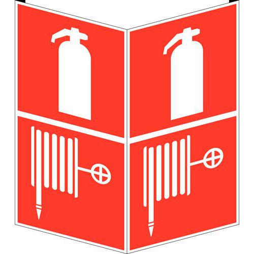 Tűzvédelmi táblák - Tűzoltó készülék és tűzoltó tömlő, PVC Tűzvédelmi táblák - Tűzoltó készülék és tűzoltó tömlő, PVC