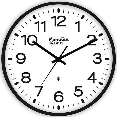 Manutan Expert analóg óra, autonóm DCF, átmérő 30 cm
