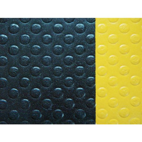 Sof-Tred™ fáradásgátló ipari szőnyeg buborékos felülettel, fekete/sárga, szélesség 90 cm