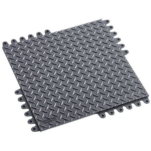 De-Flex rakodópadló, 450 x 450 x19 mm, gumi, fekete De-Flex rakodópadló, 450 x 450 x19 mm, gumi, fekete
