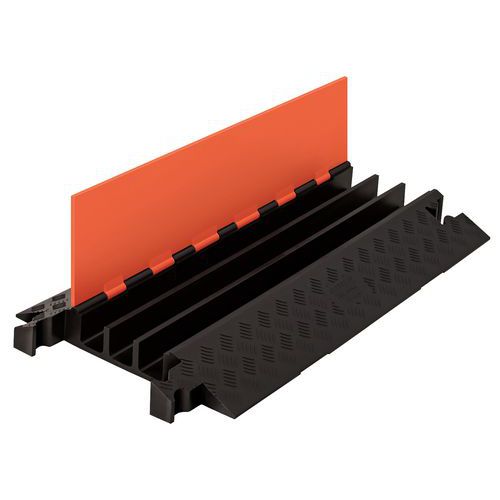 Guard Dog® kábelátvezetés, 3 csatornás, fekete/narancs, 51 x 91 x 8 cm