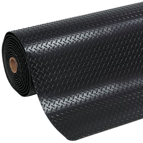Cushion Trax fáradásgátló ipari szőnyegek gyémánt bevonattal, fekete, szélesség 90 cm