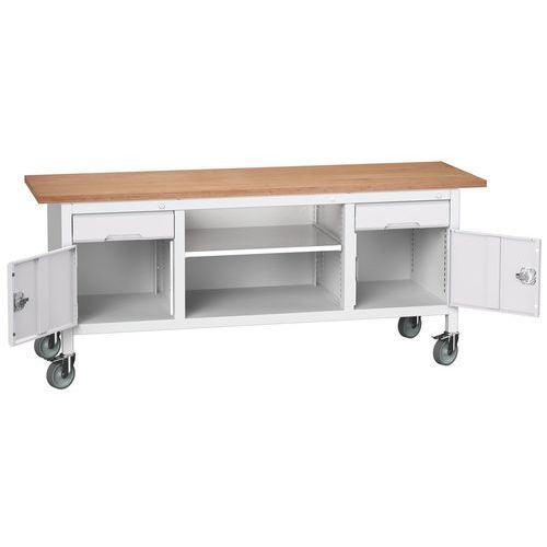 Bott Verso Storage mobil műhelyasztalok, multiplex, szélesség 200 cm