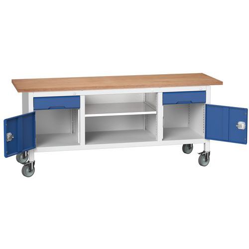 Bott Verso Storage mobil műhelyasztalok, multiplex, szélesség 200 cm