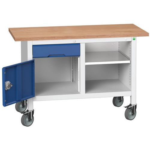 Bott Verso Storage mobil műhelyasztalok, multiplex, szélesség 125 cm