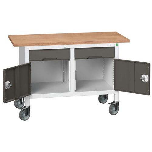 Bott Verso Storage mobil műhelyasztalok, multiplex, szélesség 125 cm