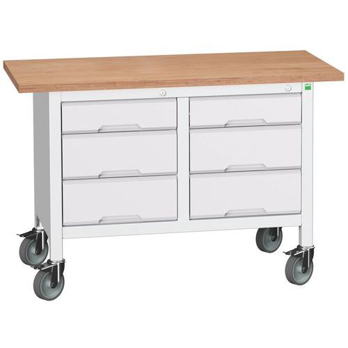 Bott Verso Storage mobil műhelyasztalok, multiplex, szélesség 125 cm