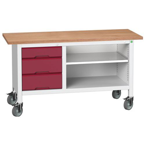 Bott Verso Storage mobil műhelyasztalok, multiplex, szélesség 150 cm