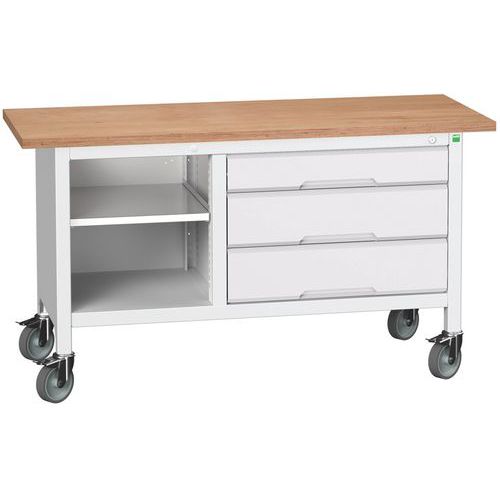 Bott Verso Storage mobil műhelyasztalok, multiplex, szélesség 150 cm