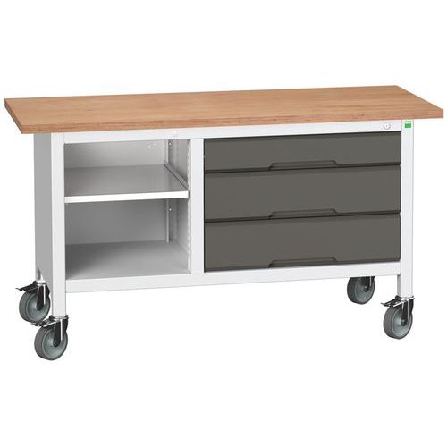 Bott Verso Storage mobil műhelyasztalok, multiplex, szélesség 150 cm
