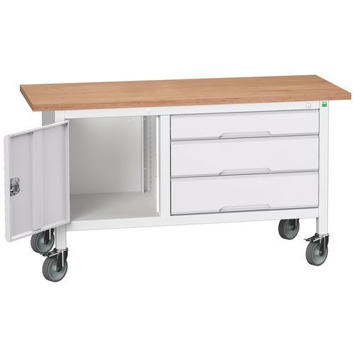 Bott Verso Storage mobil műhelyasztalok, multiplex, szélesség 150 cm