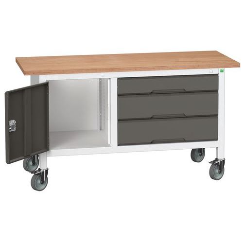 Bott Verso Storage mobil műhelyasztalok, multiplex, szélesség 150 cm