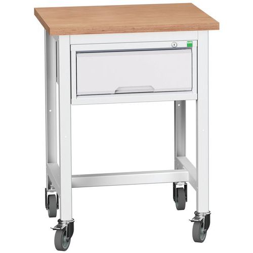 Bott Verso Storage mobil műhelyasztalok fiókkal, szélessége 70 cm, multiplex/linóleum