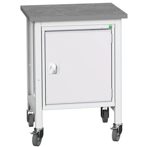 Bott Verso Storage mobil műhelyasztalok szekrénnyel, szélesség 70 cm, multiplex/linóleum
