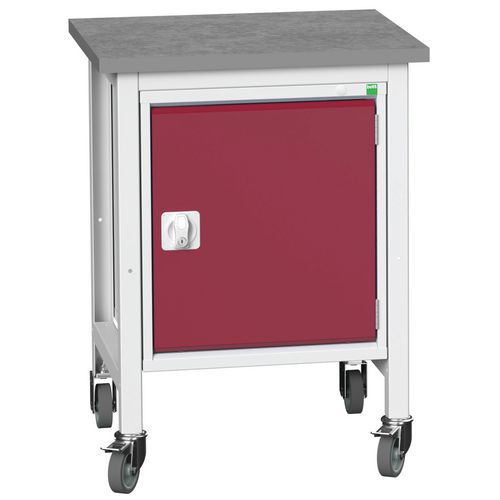 Bott Verso Storage mobil műhelyasztalok szekrénnyel, szélesség 70 cm, multiplex/linóleum