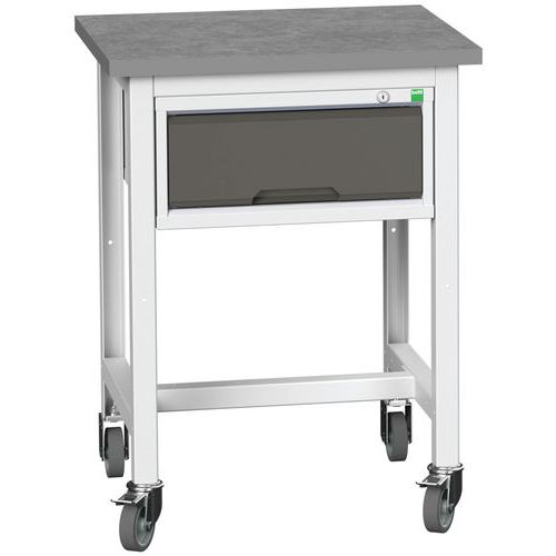 Bott Verso Storage mobil műhelyasztalok fiókkal, szélessége 70 cm, multiplex/linóleum