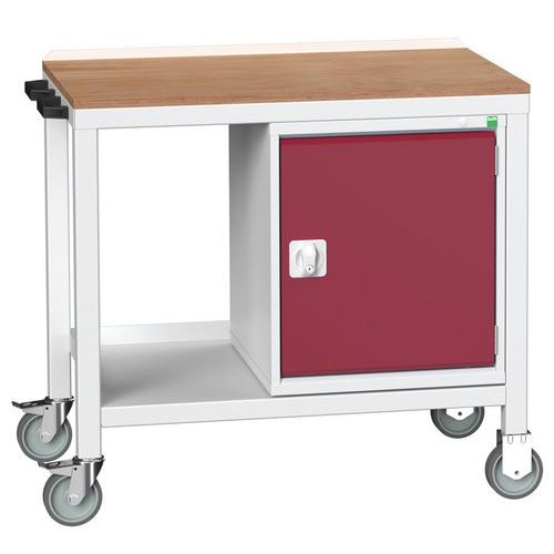 Bott Verso Weld mobil műhelyasztalok szekrénnyel, szélesség 100 cm, multiplex/acél