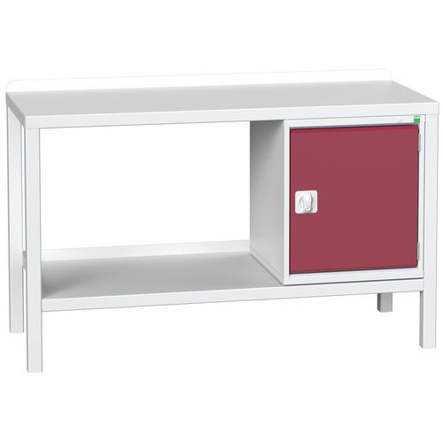 Bott Verso Weld műhelyasztalok szekrénnyel, szélesség 100 és 150 cm, multiplex/acél