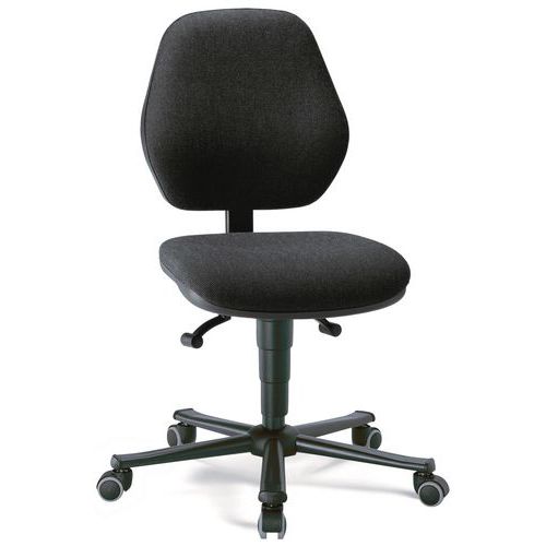Munkalaboratóriumi székek Bimos Basic 9133, 9134 és 9138 kerekekkel, lábtartó nélkül, fekete