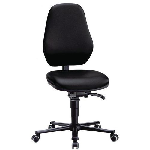 Munkalaboratóriumi székek Bimos Basic 9133, 9134 és 9138 kerekekkel, lábtartó nélkül, fekete