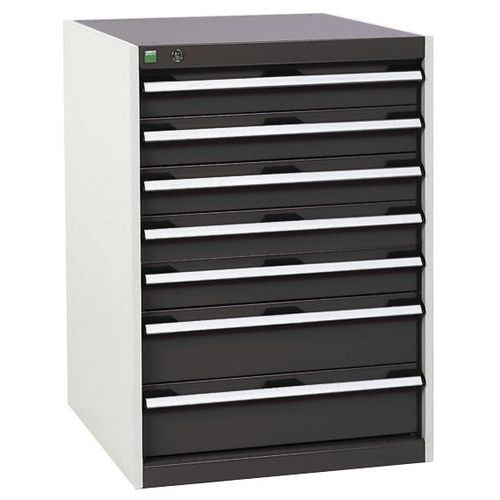 Műhely fiókos szekrények Bott Cubio, 90 x 65 x 52,5-75 cm, 7 fiók