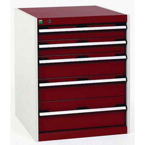 Műhely fiókos szekrények Bott Cubio, 80 x 65 x 52,5-75 cm, 5 fiók