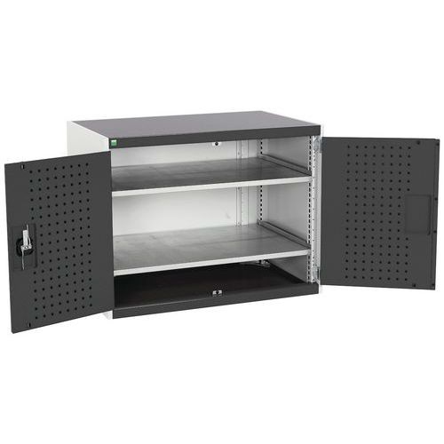Bott Cubio műhelyszekrények, perforált ajtók, magasság 80 cm