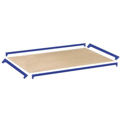 Kiegészítő farostlemez polcok, 122 cm, 200 kg, kék