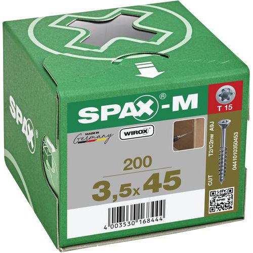 Spax univerzális süllyesztett fejű csavarok MDF lapokhoz