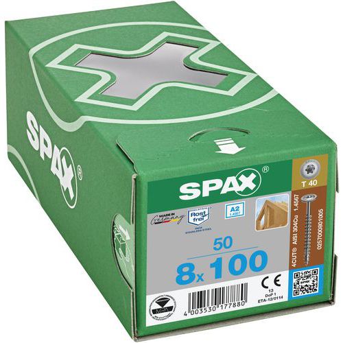Spax TX laposfejű facsavarok ø 8 mm, teljes menettel