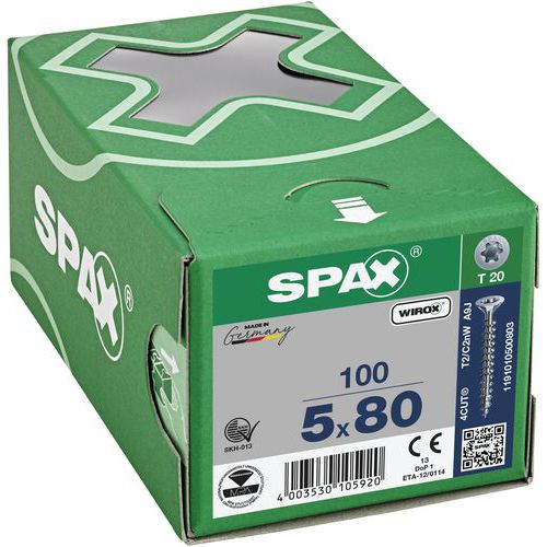 T-Star Plus süllyesztett fejű önmetsző csavarok, 100 db.