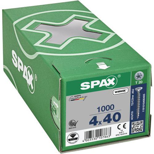 Spax T-Star Plus univerzális süllyesztett fejű csavarok ø 4 mm, 40 mm