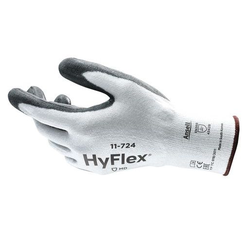 Munka kesztyű Ansell HyFlex® 11-724 félig poliuretánba mártott