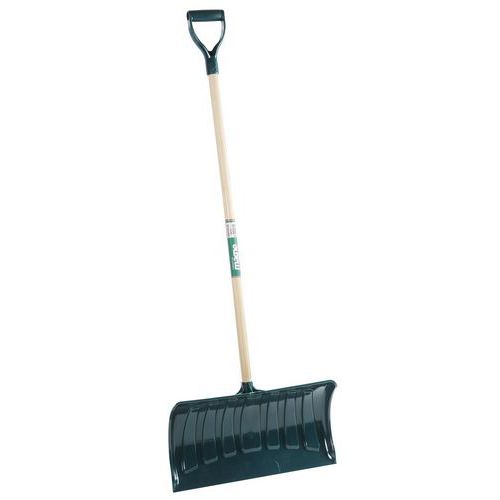Műanyag gereblye fa nyéllel, szélessége 53 cm